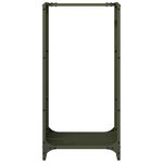 vidaXL Portant de bois chauffage vert olive 40x30x80 cm