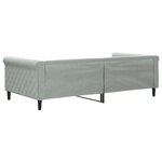 vidaXL Lit de repos gris clair 100x200 cm velours