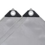 vidaXL Bâche 650 g / m² 4x6 m Gris