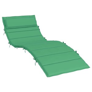 vidaXL Coussin de chaise longue vert 180x60x4 cm tissu oxford