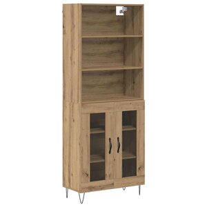 vidaXL Haut Armoire 2 Pièces Chêne artisanal Bois d'ingénierie