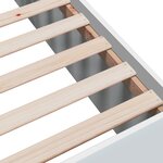 vidaXL Cadre de lit blanc 160x200 cm bois d'ingénierie