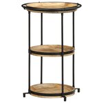 vidaXL Table d'appoint Ø55x83 cm bois de manguier massif