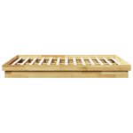 vidaXL Cadre de lit sans matelas 140x200 cm bois massif de chêne