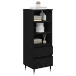 vidaXL Haut Armoire Chêne noir 40 x 36 x 110 cm Bois d'ingénierie