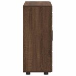 vidaXL Cabinet en Bois avec stockage Chêne brun 88 5 x 30 5 x 73 cm