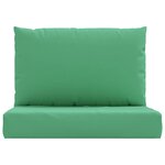 vidaXL Coussins de palette lot de 2 vert tissu oxford