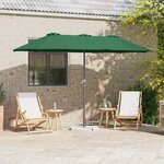vidaXL Parasol de jardin Vert 380 x 196 x 235 cm