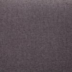 vidaXL Banc avec compartiment de rangement 116 cm Taupe Polyester