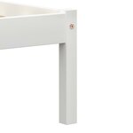 vidaXL Cadre de lit Blanc Bois de pin massif 160x200 cm