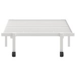 vidaXL Cadre de lit sans matelas pliable blanc 90x200 cm acier