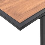 vidaXL Table de Jardin Marron 100 x 55 x 70 cm Acier et DPC