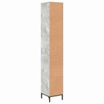 vidaXL Meuble de salle de bain haut Gris béton 31.5 x 33 x 190 cm