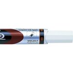 Marqueur tableaux blancs maxiflo  pointe biseautée moyenne  marron x 12 pentel