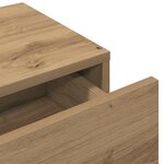 vidaXL Étagère murale avec tiroirs chêne artisanal bois d'ingénierie