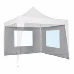 Bo-camp paroi latérale avec fenêtre pour chapiteau gris 3x3 m