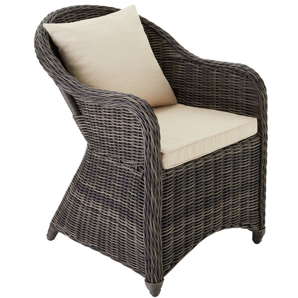 Tectake fauteuil de jardin luxe - gris