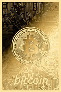 Pièce de monnaie en Or 50 Dollars g 3.11 (1/10 oz) Millésime  BITCOIN 1/10 (PRÉCOMMANDE)