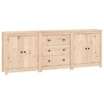 vidaXL Buffet 210x35x80 cm Bois massif de pin