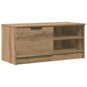 vidaXL Meuble TV chêne artisanal 80x35x36 5 cm bois d'ingénierie