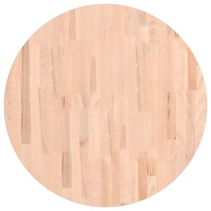 vidaXL Dessus de table Ø70x2 5 cm rond bois massif de hêtre
