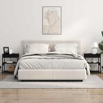 vidaXL Cabinet de chevet 2 Pièces Chêne noir 41 x 31 x 51 cm