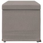 vidaXL Tabouret Taupe 81 x 41 x 40 cm Tissu et bois stratifié