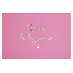 Carte anniversaire reine de la journée rose et or - draeger paris