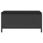 vidaXL Ensemble de salle à manger pour jardin 3 Pièces Noir Poly rotin