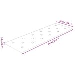 vidaXL Panneaux muraux 12 Pièces Marron 90x30 cm Similicuir 3 24 m²