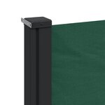 vidaXL Auvent latéral rétractable vert foncé 180x500 cm