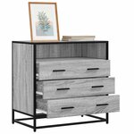 vidaXL Commode sonoma gris 70x41x70 cm bois d'ingénierie