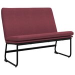 Banc banquette 100 x 75 x 76 cm tissu rouge bordeaux 02_0010704