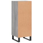 vidaXL Buffet Sonoma gris 34 5x34x90 cm Bois d'ingénierie