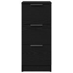 vidaXL Buffets 2 Pièces Chêne Noir 30x30x70 cm Bois d'ingénierie