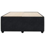 vidaXL Cadre de lit sans matelas noir 120x200 cm velours
