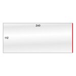 Gaines de protection 112 x 260 mm pour longues enveloppes.