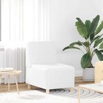 vidaXL Unité de Sofa Modulaire Sans Accoudoirs Blanc 55 x 74 x 82 cm