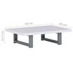 vidaXL Meuble de salle de bain Blanc 60x40x16 3 cm
