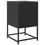 vidaXL Table de chevet noir 36x39x60 5 cm acier
