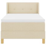 vidaXL Lit à ressorts avec matelas crème  80 x 200 cm