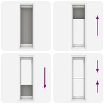 vidaXL Store plissé anthracite 65x200 cm largeur du tissu 64 4 cm