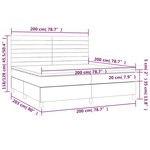 vidaXL Sommier à lattes de lit et matelas Vert foncé 200x200cm Velours