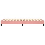 vidaXL Cadre de lit à ressorts rose 100x200 cm velours