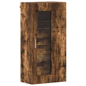 vidaXL Meuble mural Chêne fumé 55 x 29 x 100 cm Bois d'ingénierie
