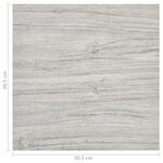vidaXL Dalles de plancher autoadhésives 55 Pièces PVC 5 11 m² gris clair