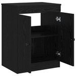 vidaXL Armoire de salle de bain Noir 54 x 41 x 70 cm Bois d'ingénierie