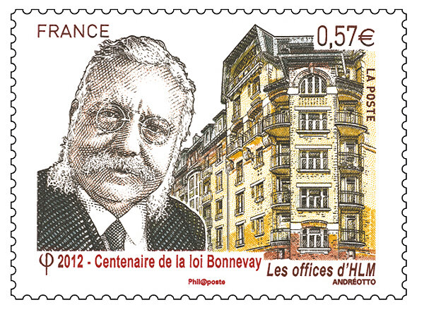 Timbre centenaire de la Loi Bonnevay