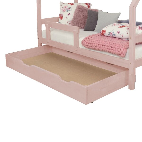 Tiroir de lit 120 x 190 BUDDY - rose pastel