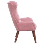 vidaXL Fauteuil relaxant Rose 69 x 74 x 93 cm Velours